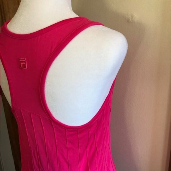 FILA Lawn Tennis Club Athletic Racerback Tank Pink Small 36 - Picture 7 of 16
